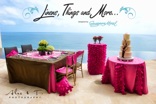  in designing linens exclusively for your upcoming event in Cabo Los 