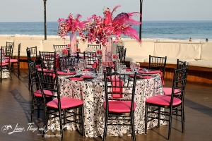 High end wedding set-up at Cabo Azul Resort