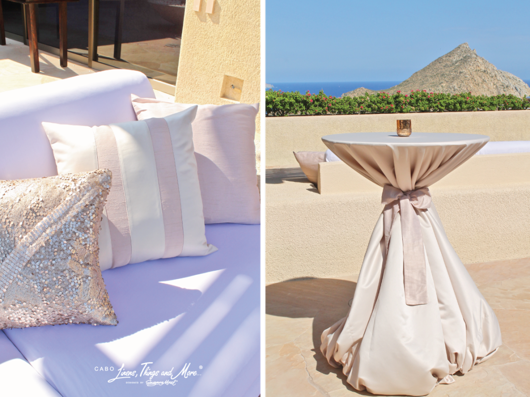 cabo-linens-wedding-ideas-cocktail-tables-blush-color-pillows